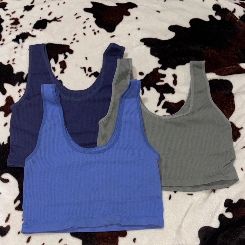 Forever 21 Sports Bras - Blue, Green, Navy